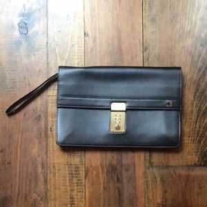 Dunhill Leather Clutch Unisex
